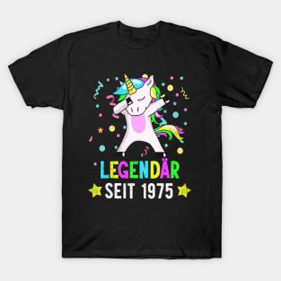 Geburtstag Legendär seit 1975 Einhorn Dab Bday Fun T-Shirt